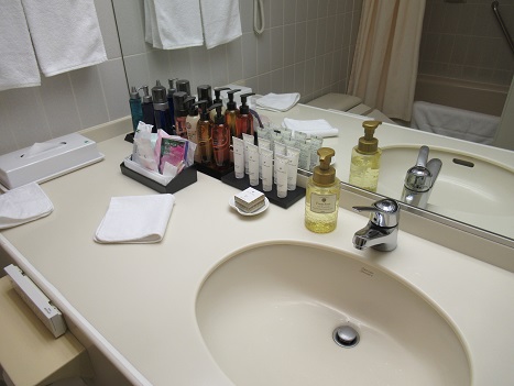 ホテルの洗面所